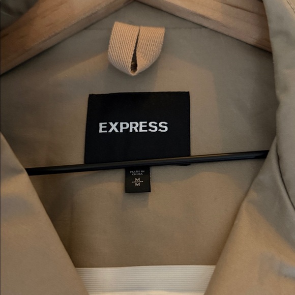 Express Beige Double-Breasted Coat / Mid length (not long) - Picture 2 of 3